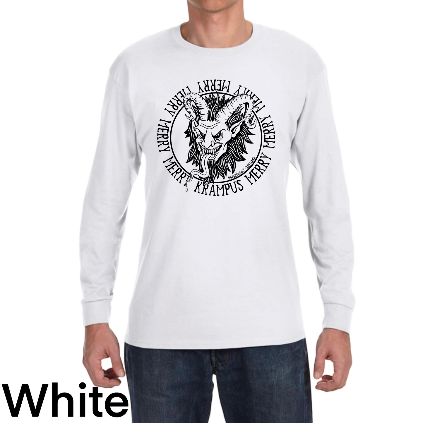 Merry Krampus black and white- HB CLE