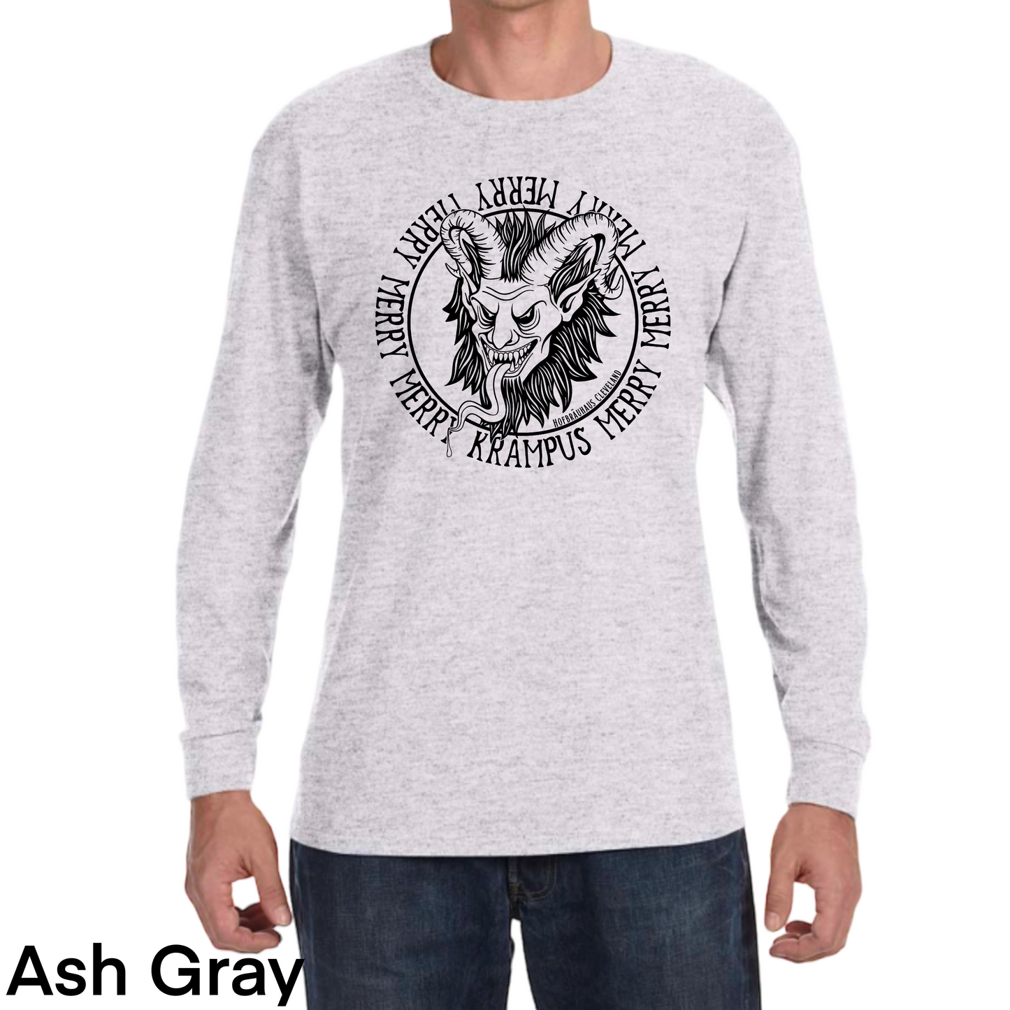 Merry Krampus black and white- HB CLE